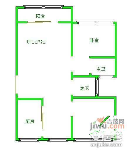 盛大花园2室2厅2卫245㎡户型图