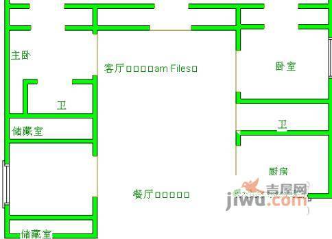 盛大花园4室2厅3卫260㎡户型图