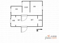 繁荣安居2室2厅1卫126㎡户型图