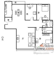 静安城3室2厅2卫168㎡户型图