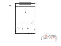 弘辉名苑1室0厅1卫户型图