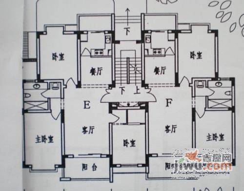 紫东新苑4室2厅3卫305㎡户型图