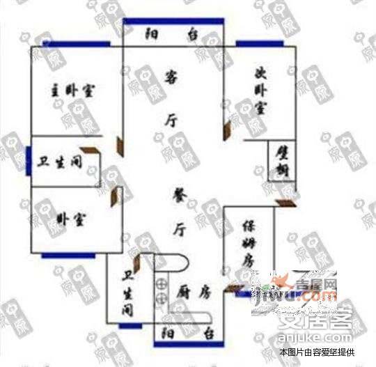 紫东新苑5室2厅3卫308㎡户型图