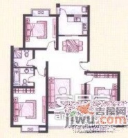 东方明珠大宁公寓3室2厅1卫112㎡户型图