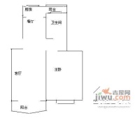 亭汇花苑1室2厅1卫73㎡户型图