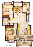 蒲汇新村2室1厅1卫户型图