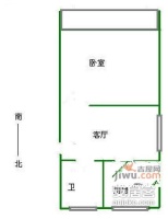 蒲汇新村1室1厅1卫63㎡户型图