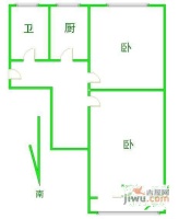 桂巷新村2室0厅1卫49㎡户型图