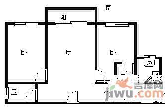 淡水湾花园2室2厅2卫120㎡户型图