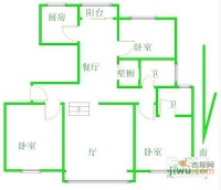 东方知音苑3室2厅2卫144㎡户型图