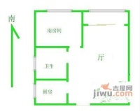 武宁小城1室2厅1卫71㎡户型图