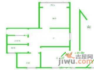 武宁小城2室2厅1卫104㎡户型图