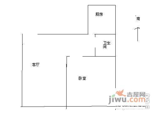 上海壹街区1室1厅1卫65㎡户型图