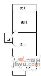 祥和公寓2室2厅1卫105㎡户型图