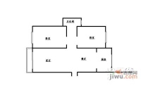 绿洲花园2室2厅1卫123㎡户型图