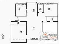 绿洲花园3室2厅2卫141㎡户型图