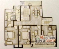 合生江湾国际公寓5室2厅2卫185㎡户型图