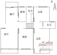 共富四村3室2厅2卫户型图