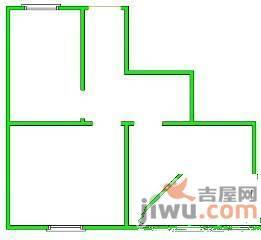 潍坊六七村2室1厅1卫60㎡户型图