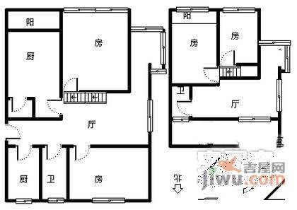 金外滩花园6室3厅4卫359㎡户型图