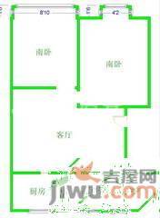 清涧新村第六小区2室1厅1卫100㎡户型图