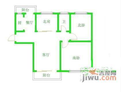 上海星港星港景苑一期2室2厅2卫122㎡户型图