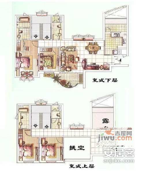 静安四季苑4室2厅3卫274㎡户型图