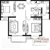 中环锦园2室1厅1卫96㎡户型图