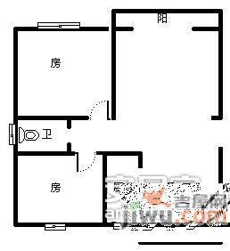 中环锦园2室2厅2卫1120㎡户型图