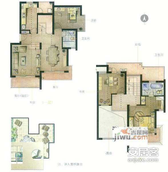 云润家园5室2厅3卫229㎡户型图