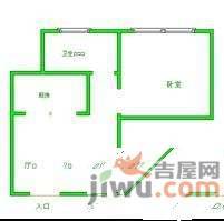 玉兰花苑1室2厅1卫户型图