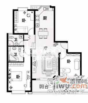 南洋新都3室2厅2卫1170㎡户型图