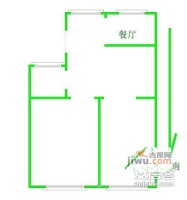 盛世家园2室1厅1卫62㎡户型图