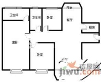 鸿禧花园3室2厅2卫174㎡户型图