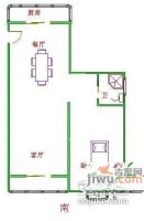 鸿禧花园1室1厅1卫户型图