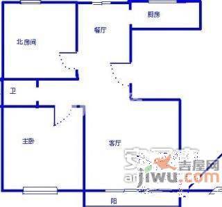 海上新村2室1厅1卫78㎡户型图