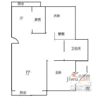 上海家园2室2厅1卫220㎡户型图