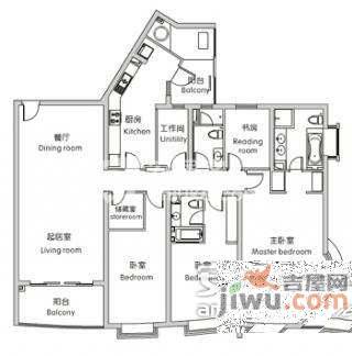 菊园5室2厅3卫267㎡户型图