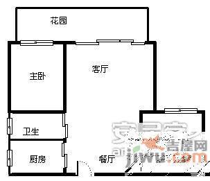 菊园2室1厅1卫67㎡户型图