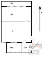 潍坊七村1室1厅1卫38㎡户型图