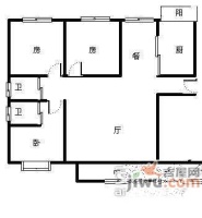 老西门新苑3室2厅2卫288㎡户型图