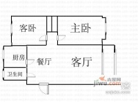 成亿宝盛家苑2室2厅1卫100㎡户型图