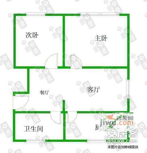 甘泉苑3室1厅1卫103㎡户型图