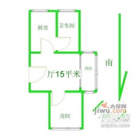 海阳新村1室2厅1卫户型图