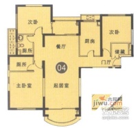 南国花园5室2厅2卫166㎡户型图