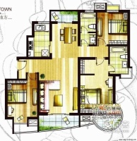 美树铭家4室2厅2卫110㎡户型图