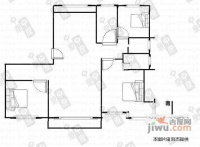 海棠苑3室2厅2卫158㎡户型图