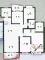 大上海城市花园4室2厅2卫188㎡户型图