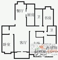 尚东国际名园5室3厅4卫357㎡户型图