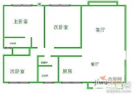 金杨新村十一街坊3室2厅1卫户型图